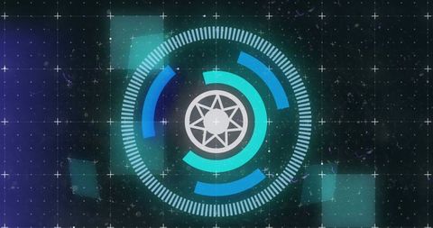 Futuristic Digital Interface with Circular Scope Design - Download Free Stock Images Pikwizard.com
