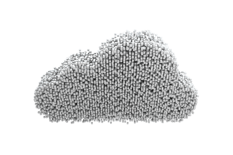 Transparent Digital Cloud Composed of Geometric Blocks - Download Free Stock Videos Pikwizard.com