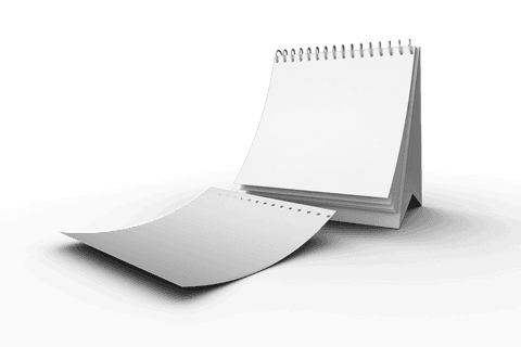 falling page from open binder calendar on transparent background - Download Free Stock Videos Pikwizard.com