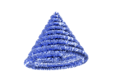 transparent blue tinsel arranged in christmas tree shape - Download Free Stock Videos Pikwizard.com