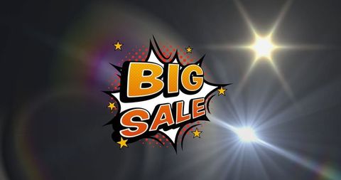 Big sale promotion sparkling background design