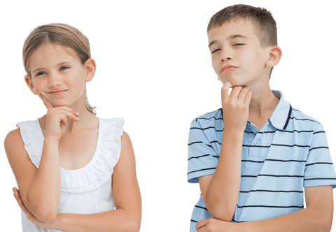 transparent children portraying thoughtful expression concept - Download Free Stock Videos Pikwizard.com