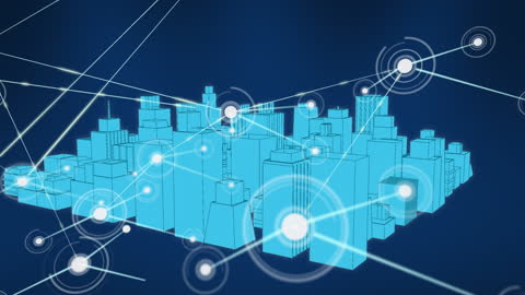 Futuristic Smart City with Digital Connectivity