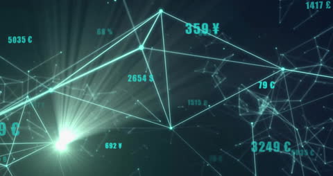 Digital Data Networks with Currency Exchanges and Connections