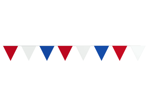 Colorful Red Blue White Bunting on Transparent Background Vector Art - Download Free Stock Videos Pikwizard.com