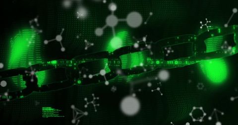 Blockchain Technology Concept with Digital Data Processing - Download Free Stock Images Pikwizard.com