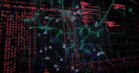 Global Data Network and Processing Animation