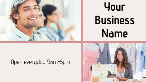 friendly local business promotion template for boutique shops - Download Free Stock Templates Pikwizard.com