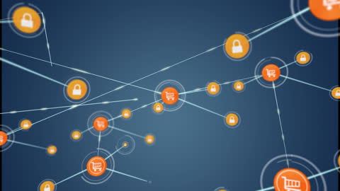 Digital Network of Connected Secure Shopping Carts
