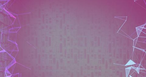 Abstract Plexus Network on Gradient Purple Background - Download Free Stock Images Pikwizard.com