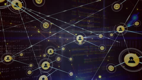 Interconnected Network Visualizing Global Data Exchange