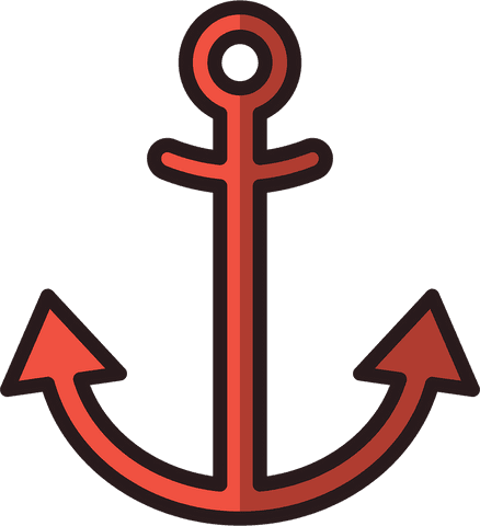 red anchor illustration on transparent background - Download Free Stock Videos Pikwizard.com