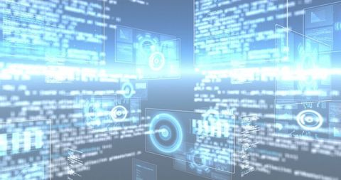 Digital Interface With Futuristic Data Processing Graphics - Download Free Stock Images Pikwizard.com