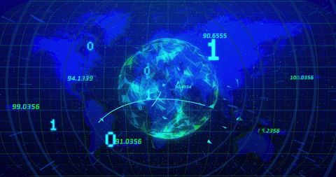 Futuristic Digital Earth with Binary Code and Global Connectivity - Download Free Stock Images Pikwizard.com