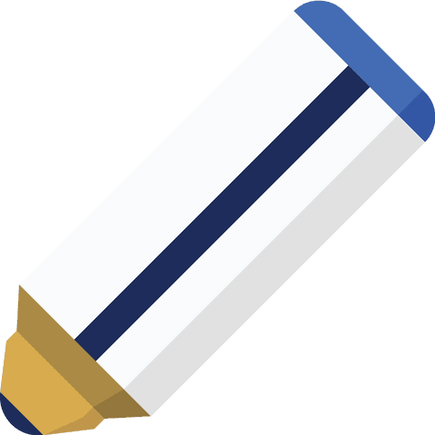 isolated abstract white and blue pencil shape on transparent background - Download Free Stock Videos Pikwizard.com