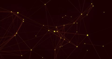 Abstract Network of Glowing Yellow Connections in Motion - Download Free Stock Images Pikwizard.com