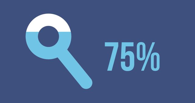 Useful for illustrating progress in SEO performance or online searches. Ideal for presentations, blog posts about digital marketing, web analytics tools, or educational materials on search engine optimization. Simplified design helps in conveying statistics and progress visually.