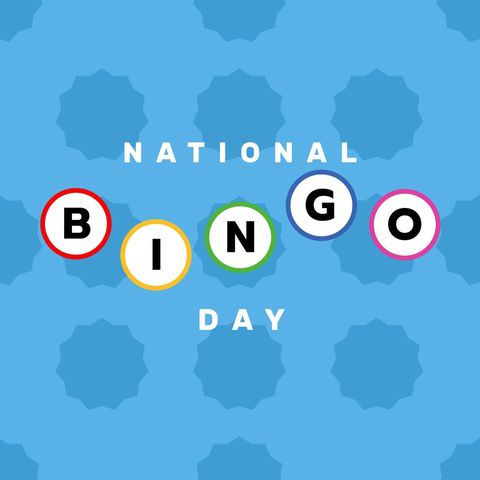 National Bingo Day Celebration Card with Colorful Bingo Balls - Download Free Stock Templates Pikwizard.com
