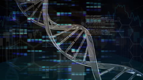 DNA Strand with Digital Data Integration