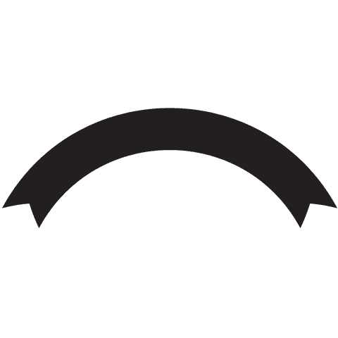 Arched Black Ribbon Banner on Transparent Background - Download Free Stock Videos Pikwizard.com