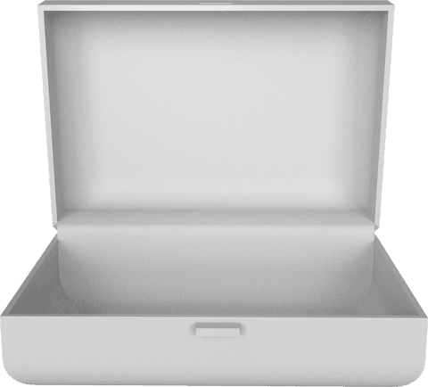 open white briefcase with transparent lid, minimalist design - Download Free Stock Videos Pikwizard.com