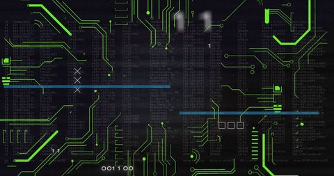 Digital Circuit Interface with Data Processing Theme - Download Free Stock Images Pikwizard.com