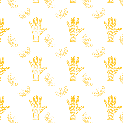 yellow hand and human figure pattern on transparent background - Download Free Stock Videos Pikwizard.com