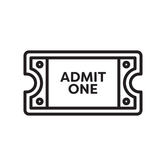 Transparent Admission Ticket Icon with Admit One Text - Download Free Stock Videos Pikwizard.com