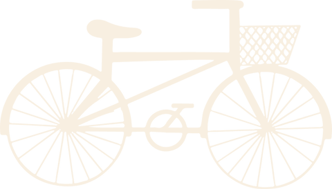Eco-Friendly Flat Bicycle Design on Transparent Background