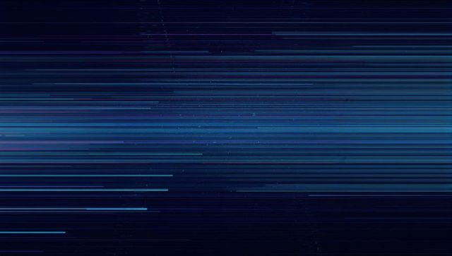 Futuristic Digital Blue-Line Streams in Glitch Data Pattern