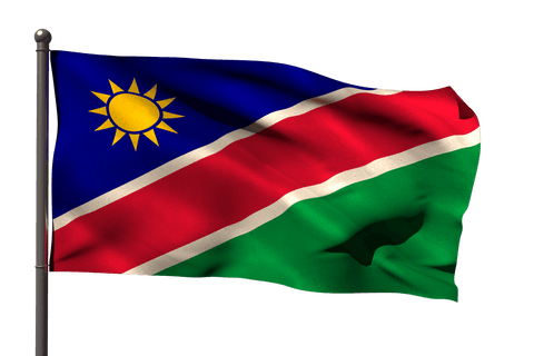 waving namibian flag on transparent background symbolizing unity - Download Free Stock Videos Pikwizard.com
