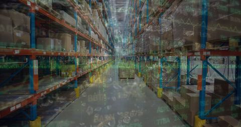 Digital Stock Market and Warehouse Supply Chain Interface - Download Free Stock Images Pikwizard.com
