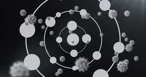 Virus Cells and Molecular Structure Concept in Futuristic Design - Download Free Stock Images Pikwizard.com