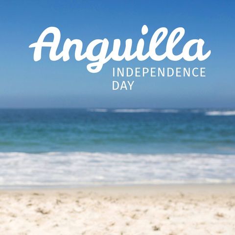 Anguilla Independence Day Beach Scenic View with Blue Sky - Download Free Stock Templates Pikwizard.com