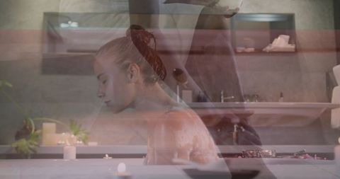 Serene Spa Experience Relaxing Moment with Aromatic Candles