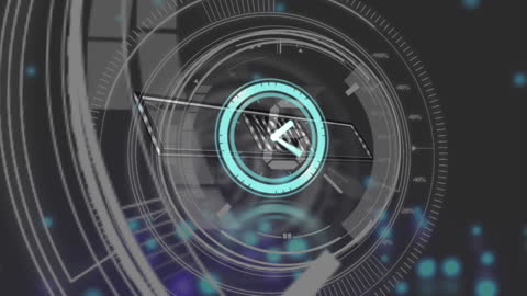 Futuristic Digital Clock with Data Visualization