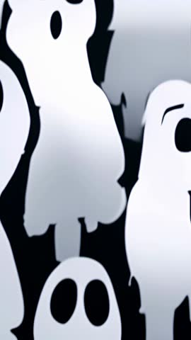 Vertical Ghost Silhouettes Looping Fade Over Gradient Backdrop for Social Media Stories