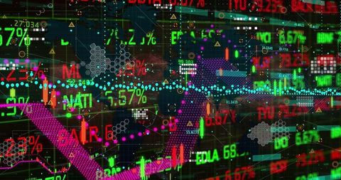 Dynamic Stock Market Data With Digital Interfaces - Download Free Stock Images Pikwizard.com