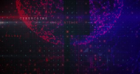 Digital Security Concept with Cybercrime Warning on Blue and Red Background - Download Free Stock Images Pikwizard.com