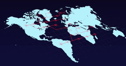 Global Network Connections Across World Map - Download Free Stock Images Pikwizard.com