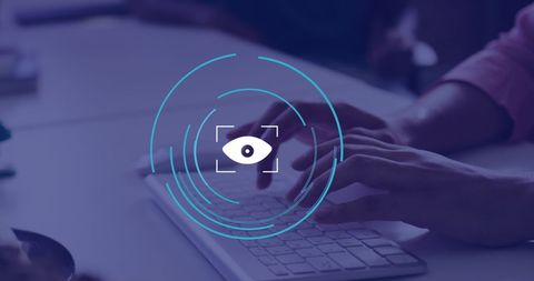 Digital Surveillance Concept with Computer Interaction - Download Free Stock Images Pikwizard.com