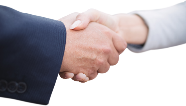 Transparent close-up handshake between business people sealing a deal - Download Free Stock Videos Pikwizard.com