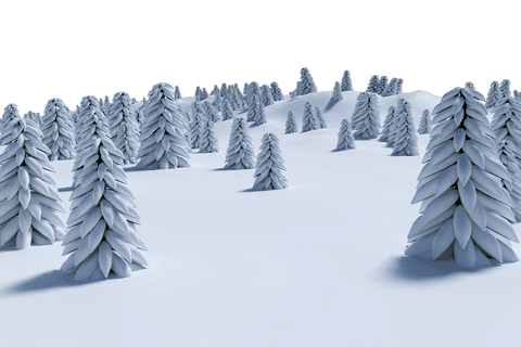 snow-covered pines on a transparent background for winter designs - Download Free Stock Videos Pikwizard.com