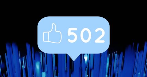 Social Media Thumbs Up Reaction with Modern Background - Download Free Stock Images Pikwizard.com