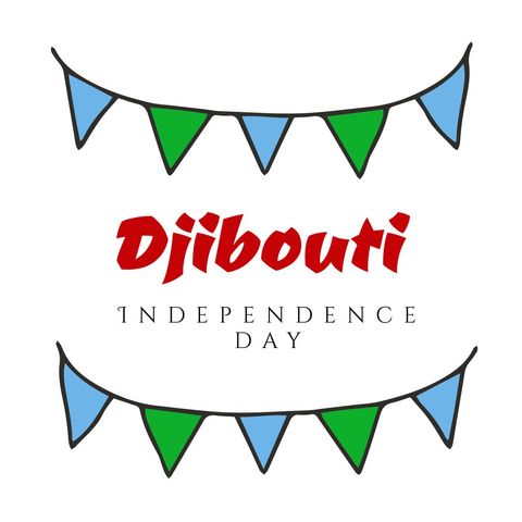 djibouti independence day celebration with bunting garland - Download Free Stock Templates Pikwizard.com