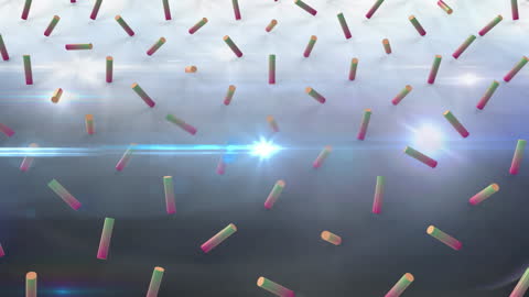 Vibrant Shapes and Light Trails in Abstract Motion