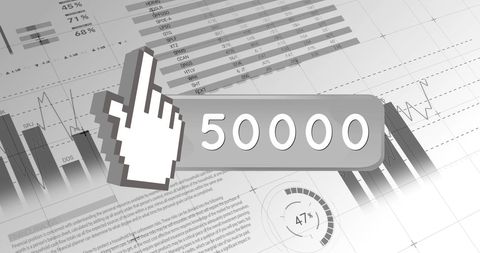 Digital Growth and Data Analytics Iconography