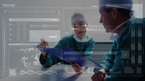 Medical Consultants Using Digital Patient Data Technology