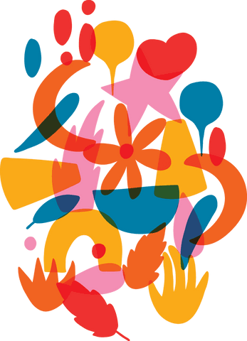 vibrant unique shapes composition on transparent background - Download Free Stock Videos Pikwizard.com