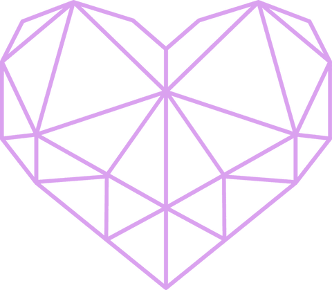 geometric low poly transparent heart in purple tones - Download Free Stock Videos Pikwizard.com